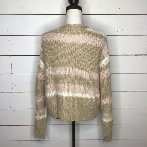 New Free People Fine Time Cardigan Sweater Latte - Picture 3 of 8